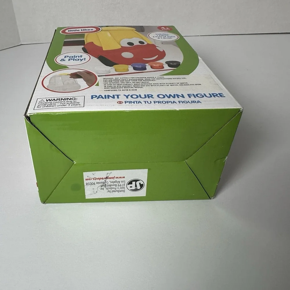 Little Tikes Paint Your Own Figure‎ Cozy Coupe Red Yellow Car Craft Kit New